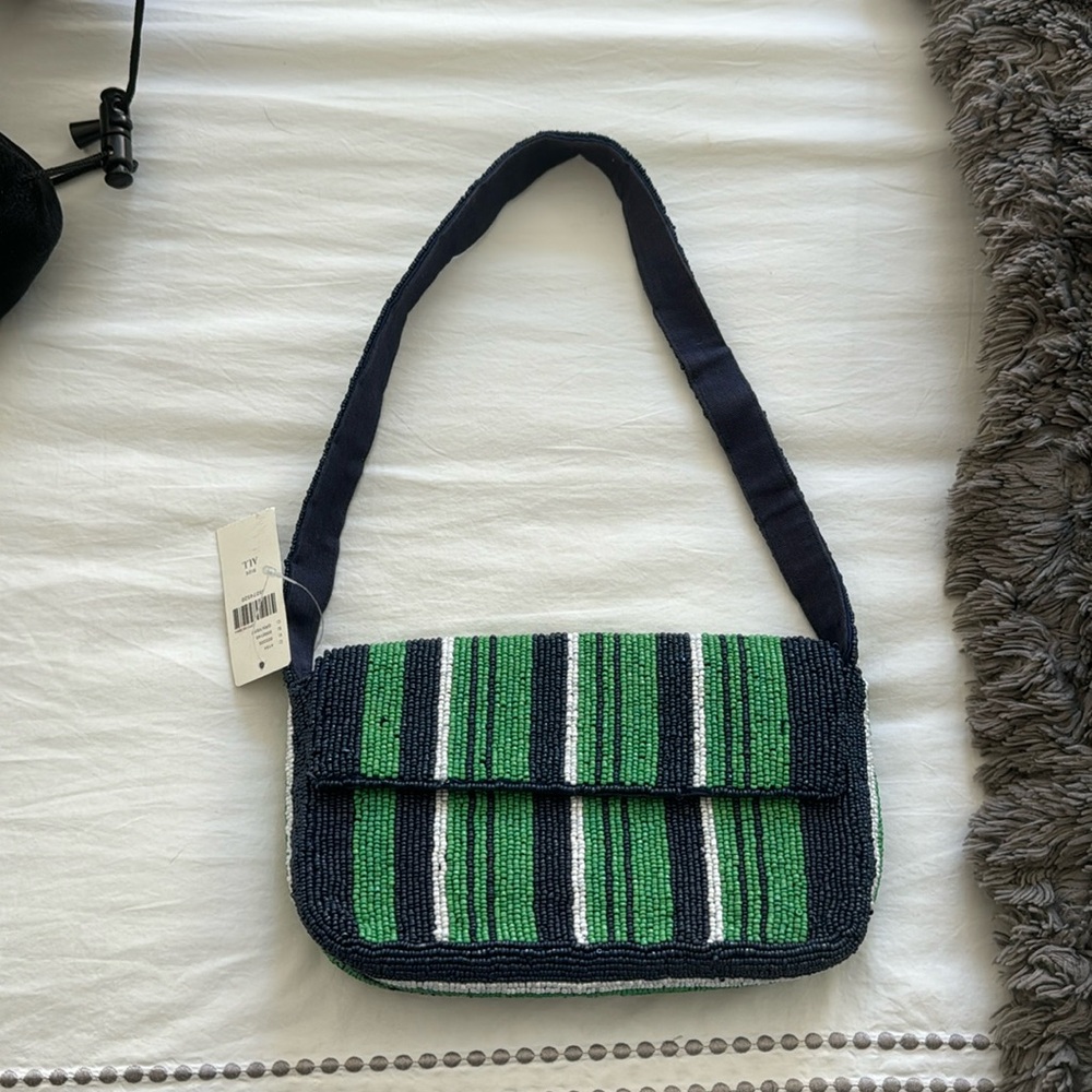 Anthropologie beaded shoulder bag
